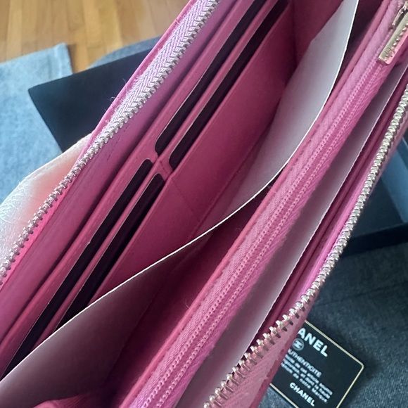 CHANEL Fuchsia Quilted Wallet - Picture 8 of 10